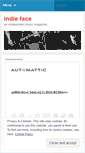 Mobile Screenshot of indieface.wordpress.com