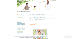 Desktop Screenshot of ladyintraining.wordpress.com