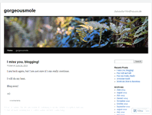 Tablet Screenshot of gorgeousmole.wordpress.com