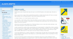 Desktop Screenshot of aliantadreptei.wordpress.com