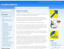Tablet Screenshot of aliantadreptei.wordpress.com