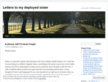 Tablet Screenshot of letterstoamilitarysister.wordpress.com