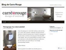 Tablet Screenshot of carrerougedesign.wordpress.com