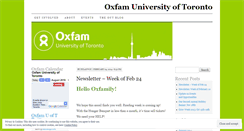 Desktop Screenshot of oxfamuoft.wordpress.com