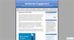 Desktop Screenshot of deliberateengagement.wordpress.com