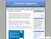 Tablet Screenshot of deliberateengagement.wordpress.com