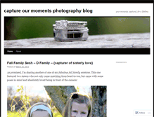 Tablet Screenshot of captureourmomentsphoto.wordpress.com