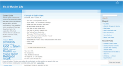 Desktop Screenshot of muslimlife.wordpress.com