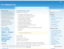 Tablet Screenshot of muslimlife.wordpress.com