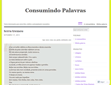 Tablet Screenshot of consumindopalavras.wordpress.com