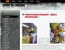 Tablet Screenshot of clubedelinguas.wordpress.com