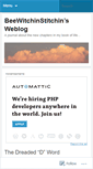Mobile Screenshot of beewitchinstitchin.wordpress.com