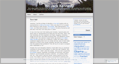 Desktop Screenshot of nojackkennedy.wordpress.com