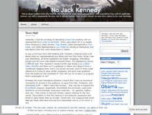 Tablet Screenshot of nojackkennedy.wordpress.com