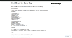 Desktop Screenshot of davidgrantsports.wordpress.com