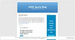 Desktop Screenshot of kvrxsports.wordpress.com