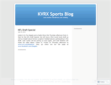 Tablet Screenshot of kvrxsports.wordpress.com