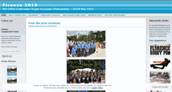 Desktop Screenshot of firenze2010.wordpress.com