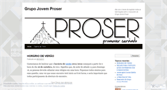 Desktop Screenshot of grupojovemproser.wordpress.com