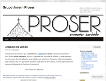 Tablet Screenshot of grupojovemproser.wordpress.com