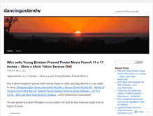Tablet Screenshot of dancingostendw.wordpress.com