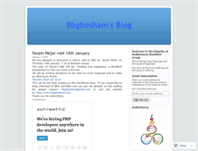 Tablet Screenshot of bbgbosham.wordpress.com