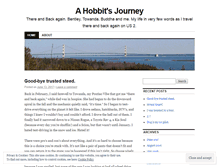 Tablet Screenshot of hobbitsjourney.wordpress.com