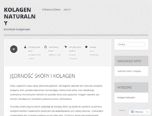 Tablet Screenshot of kolagennaturalny2014.wordpress.com