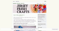 Desktop Screenshot of jerseyfreshcrafts.wordpress.com