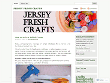 Tablet Screenshot of jerseyfreshcrafts.wordpress.com