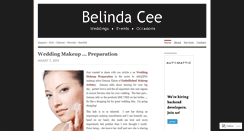 Desktop Screenshot of belindaceeweddings.wordpress.com