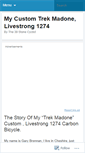 Mobile Screenshot of customtrekmadonelivestrong.wordpress.com