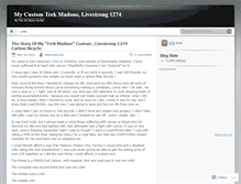 Tablet Screenshot of customtrekmadonelivestrong.wordpress.com