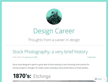 Tablet Screenshot of designcareer.wordpress.com