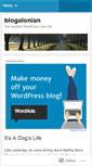 Mobile Screenshot of blogalonian.wordpress.com