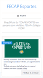 Mobile Screenshot of fecapesportes.wordpress.com