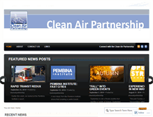 Tablet Screenshot of cleanairpartnership.wordpress.com