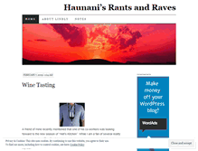 Tablet Screenshot of haunani.wordpress.com