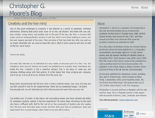Tablet Screenshot of cgmoore.wordpress.com
