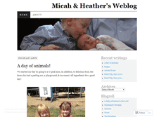 Tablet Screenshot of micahandheather.wordpress.com