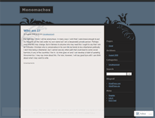 Tablet Screenshot of monomachos.wordpress.com