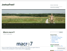 Tablet Screenshot of joshuatreev.wordpress.com