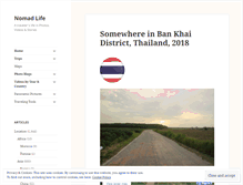 Tablet Screenshot of livinganomadlife.wordpress.com