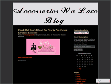 Tablet Screenshot of accessorieswelove.wordpress.com