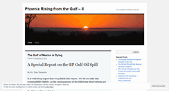 Desktop Screenshot of phoenixrisingfromthegulf2.wordpress.com