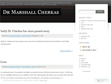 Tablet Screenshot of drmarshallcherkas.wordpress.com