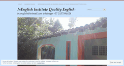 Desktop Screenshot of inenglishinstitute.wordpress.com