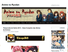 Tablet Screenshot of animenoryodan.wordpress.com
