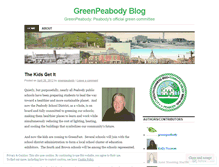 Tablet Screenshot of greenpeabody.wordpress.com