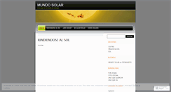 Desktop Screenshot of mundosolar.wordpress.com